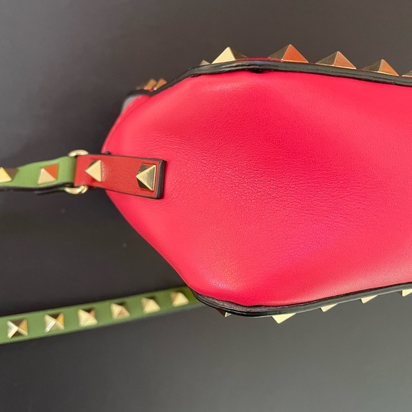 VALENTINO Colorblock Rockstud Camera Bag AUTHENTICATED HARD TO FIND Multi Color! - Picture 5 of 13